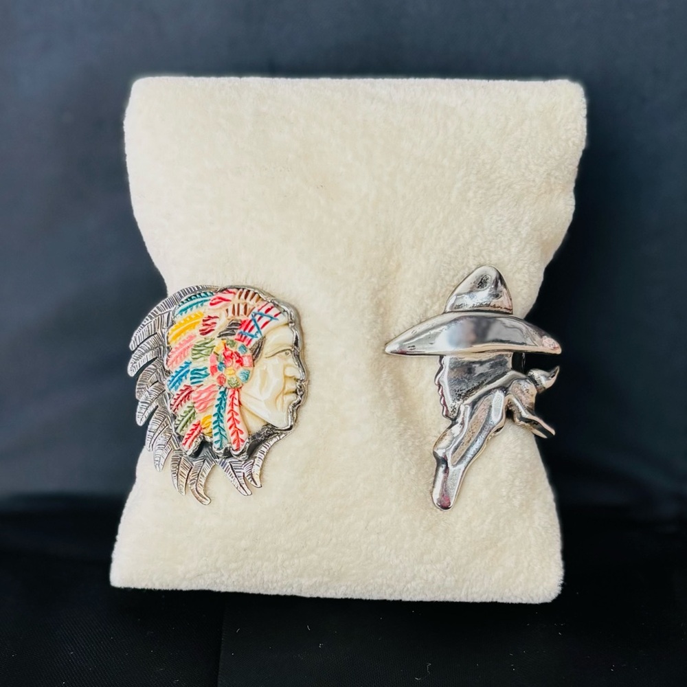 Silver and Multicolor Tribal bracelet